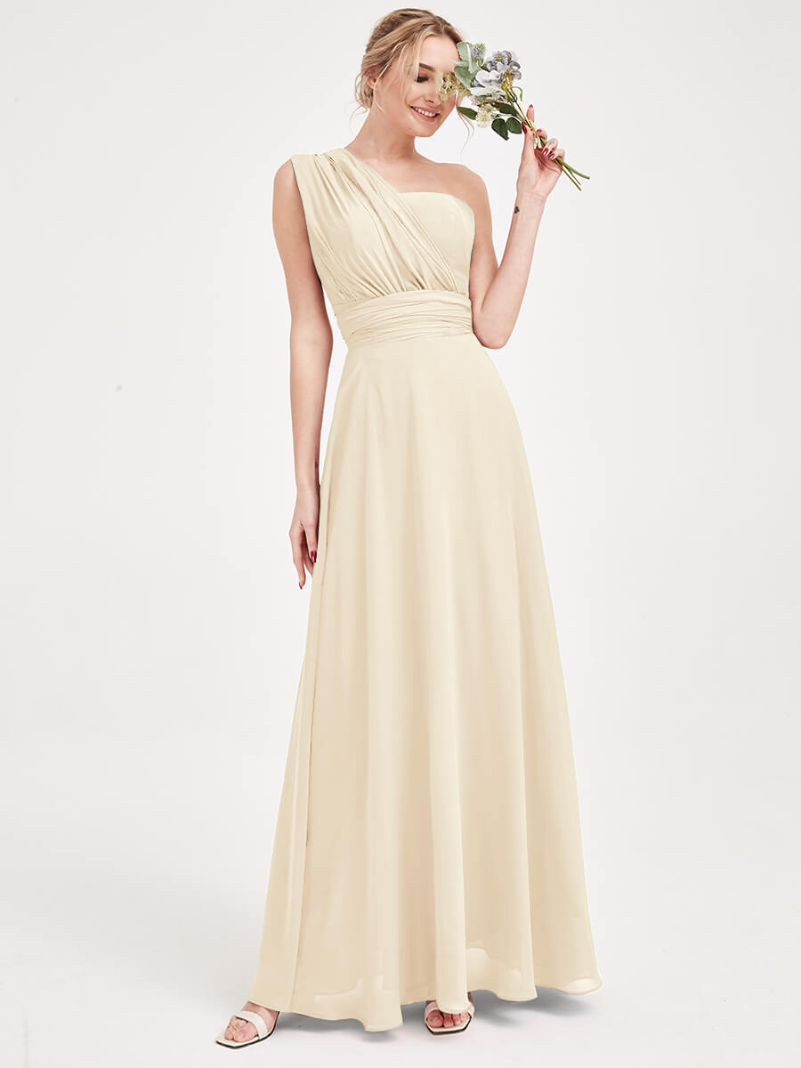NZ Bridal Convertible Chiffon bridesmaid dresses NZ0061 Chris LightChampagne A