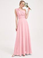 NZ Bridal Convertible Chiffon bridesmaid dresses NZ0061 Chris Pink a