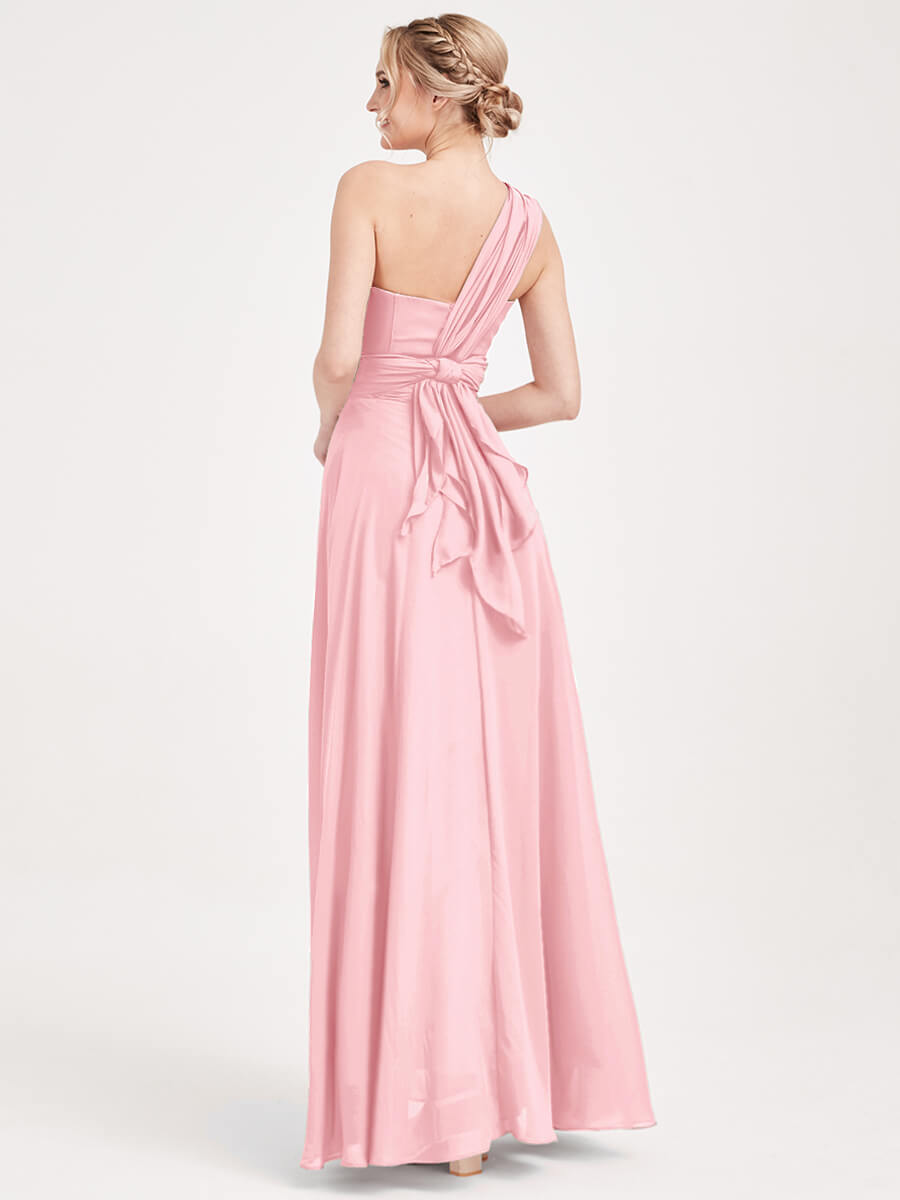 NZ Bridal Convertible Chiffon bridesmaid dresses NZ0061 Chris Pink a