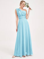 NZ Bridal Convertible Chiffon bridesmaid dresses NZ0061 Chris Sky Blue a