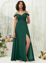 NZ Bridal Convertible Emerald Green Chiffon bridesmaid dresses TC30219 Celia a