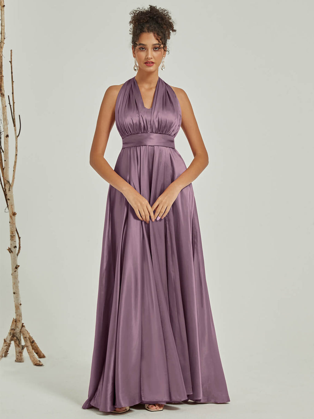 NZ Bridal Convertible Satin Wisteria Infinity bridesmaid dresses JS30218 Winnie Wisteria g1
