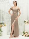 NZ Bridal Convertible Taupe Satin bridesmaid dresses BG30212 Mina d