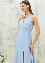 NZ Bridal Cornflower Blue Backless Bridesmaid Dress AZ31001 Evalleen d