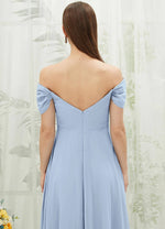 NZ Bridal Cornflower Blue Convetible Chiffon Bridesmaid Dress BG30217 Spence b