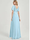 NZ Bridal Cornflower Blue Empire Chiffon Maxi bridesmaid dresses 09890ep Mei b