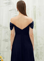 NZ Bridal Dark Navy Convertible Chiffon Flowy bridesmaid dresses BG30217 Spence b