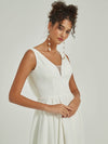 NZ Bridal Diamond White Simple bridal dresses S506 Isla detail