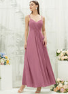 NZ Bridal Dusty Rose Chiffon Sweetheart Pleated bridesmaid dresses 01692ES Aria c