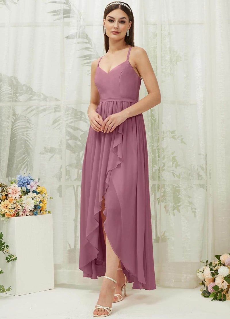 NZ Bridal Dusty Rose Chiffon Sweetheart bridesmaid dresses 01691es Esme a