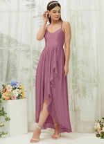 NZ Bridal Dusty Rose Chiffon Sweetheart bridesmaid dresses 01691es Esme d