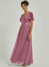 NZ Bridal Dusty Rose Tulle Empire bridesmaid dresses 07962ep Lucy c