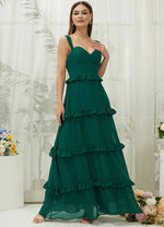 NZ Bridal Emerald Green Chiffon Sweetheart Straps bridesmaid dresses R3701 Sloane c