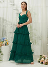 NZ Bridal Emerald Green Chiffon Sweetheart Straps bridesmaid dresses R3701 Sloane d
