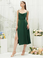 NZ Bridal Emerald Green Satin A Line bridesmaid dresses AA30511 Ceci c