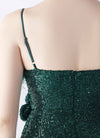 NZ Bridal Emerald Green Sequin High Slit Maxi Prom Dress 31365 Sadie detail1