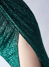 NZ Bridal Emerald Green Sequin High Slit Maxi Prom Dress 31365 Sadie detail3