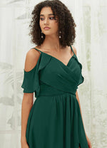 NZ Bridal Emerald Green Sweetheart Chiffon A Line bridesmaid dresses AM31003 Fiena d