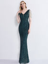 NZ Bridal Emerald Green V Neck Maxi Sequin Prom Dress 18691yey Camilla d