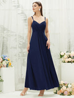 NZ Bridal Navy Blue Convertible Backless Chiffon Floor Length bridesmaid dresses 01692ES Aria c