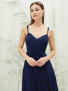 NZ Bridal Navy Blue Convertible Backless Chiffon Floor Length bridesmaid dresses 01692ES Aria detail1