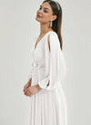 NZ Bridal Off White Chiffon Maxi bridesmaid dresses 00461ep Liv d