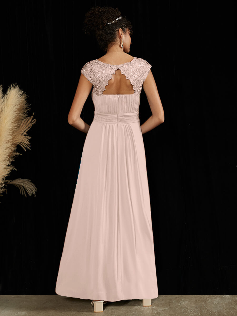 NZ Bridal Pearl Pink Chiffon Lace bridesmaid dresses 09996ep Ryan a