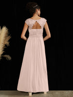 NZ Bridal Pearl Pink Chiffon Lace bridesmaid dresses 09996ep Ryan b