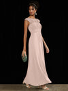 NZ Bridal Pearl Pink Chiffon Lace bridesmaid dresses 09996ep Ryan d