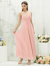 NZ Bridal Pleated Sleeveless Chiffon Blush bridesmaid dresses 01692ES Aria c