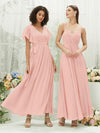 NZ Bridal Pleated Sleeveless Chiffon Blush bridesmaid dresses 01692ES Aria g1