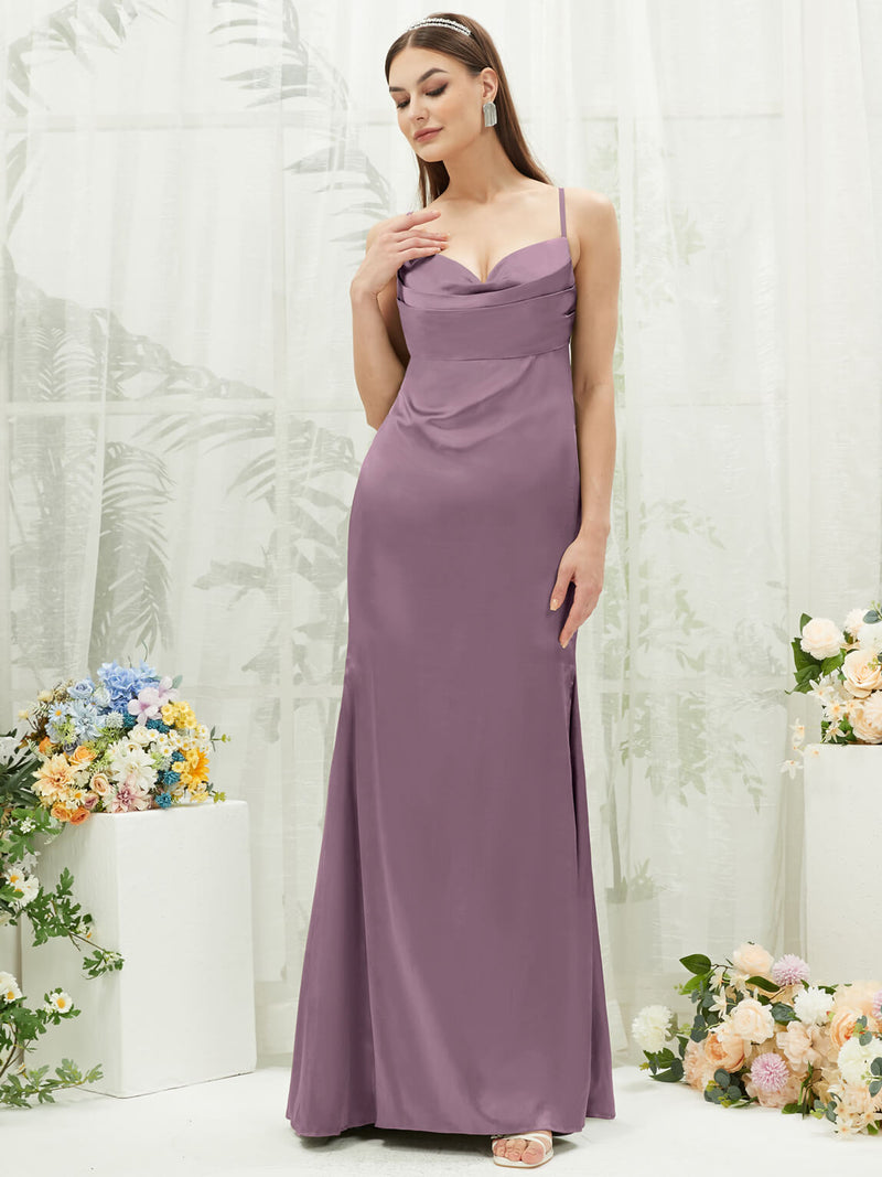 NZ Bridal Pleated Sweetheart Neck Satin Wisteria bridesmaid dresses CA221470 Rory d