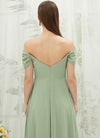 NZ Bridal Sage Green Convertible Chiffon Maxi Bridesmaid Dress BG30217 Spence b