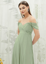 NZ Bridal Sage Green Convertible Chiffon Maxi Bridesmaid Dress BG30217 Spence c