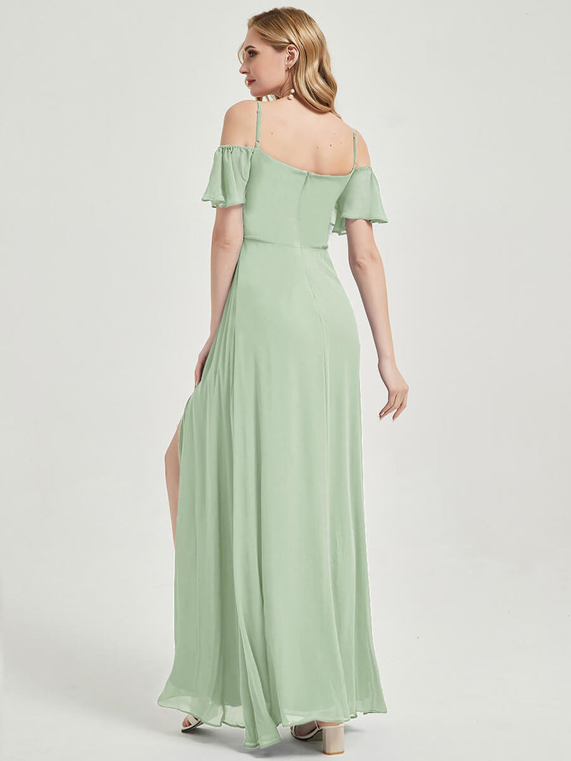 NZ Bridal Sage Green Sweetheart Chiffon bridesmaid dresses 00237es Sue b