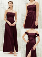 NZ Bridal Satin bridesmaid dresses BG30212 Mina Cabernet g1