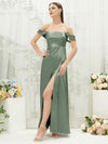 NZ Bridal Satin bridesmaid dresses BG30212 Mina Eucalyptus d