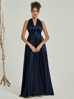 NZ Bridal Satin bridesmaid dresses JS30218 Winnie Dark Navy a