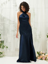 NZ Bridal Satin bridesmaid dresses R30517 Athena Dark Navy a