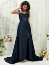 NZ Bridal Satin bridesmaid dresses XC30113 Juliet Dark Navy a