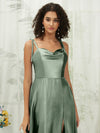 NZ Bridal Satin bridesmaid dresses XC30113 Juliet Eucalyptus detail1