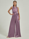 NZ Bridal Sleeveless Jumpsuit Wisteria Satin Rompers EB30S19 Poppy a