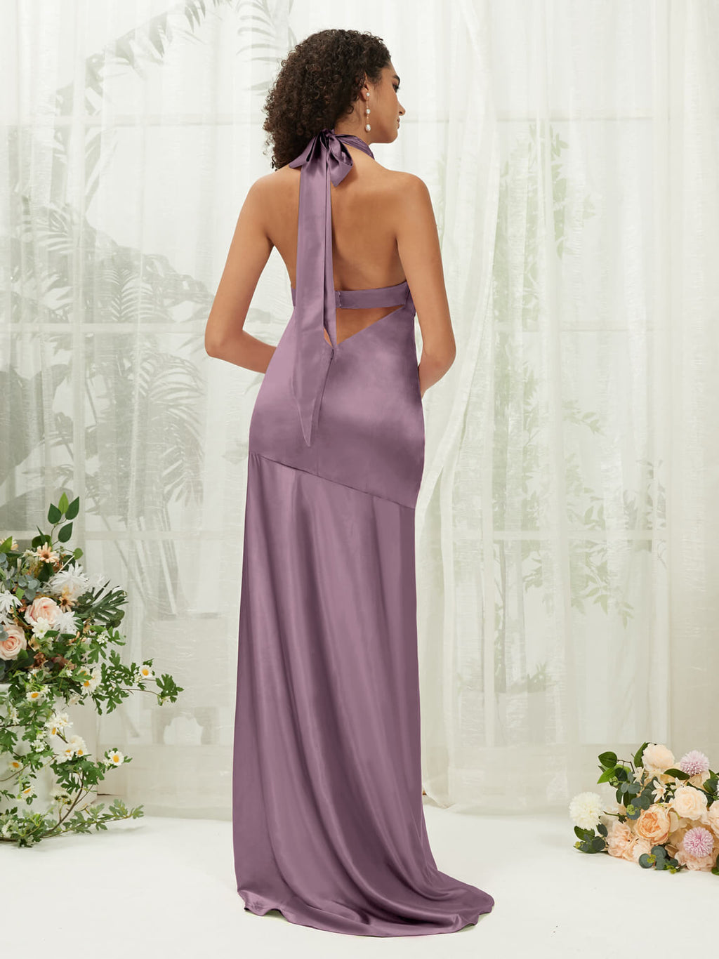 NZ Bridal Sleeveless Sheath Satin bridesmaid dresses R30517 Athena a