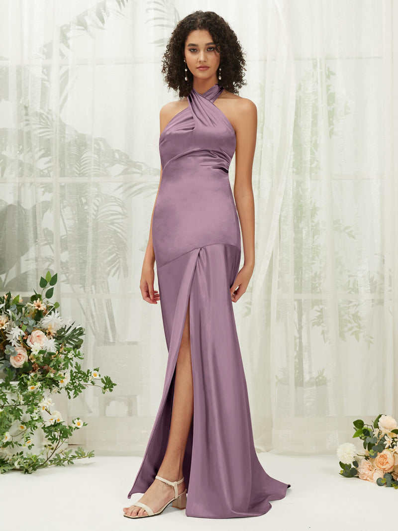 NZ Bridal Sleeveless Sheath Satin bridesmaid dresses R30517 Athena d