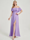 NZ Bridal Tahiti Chiffon Flowy Slit bridesmaid dresses 00968ep Iris a