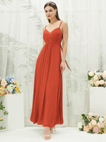 NZ Bridal Terracotta Chiffon Convertible Backless bridesmaid dresses 01692ES Aria d