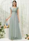 NZ Bridal Tulle Maxi Backless Sage Green  bridesmaid dresses R0410 Collins a
