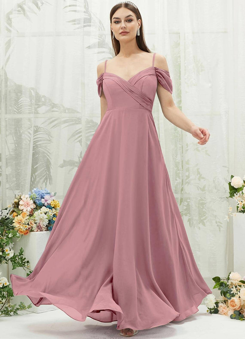 NZ Bridal Vintage Convertible Chiffon Maxi Bridesmaid Dress With Pocket BG30217 Spence a