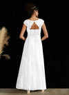 NZ Bridal White Maxi Chiffon Pleated bridesmaid dresses 09996ep Ryan b
