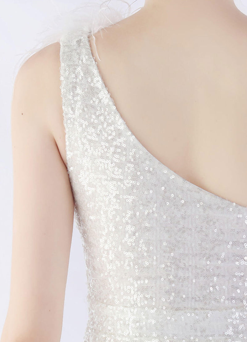 NZ Bridal White Mermaid Maxi Sequin Prom Dress 31359 Ruby detail3